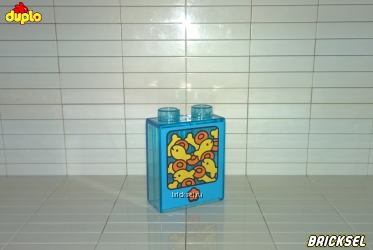Кубик 1х2х2 аквариум прозрачный голубой