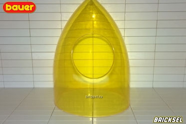 Bauer Корпус ракеты с иллюминатором прозрачный желтый, Bauer