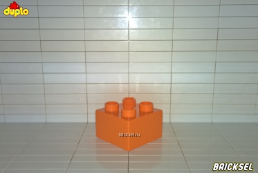Кубик LEGO DUPLO 2х2 оранжевый
