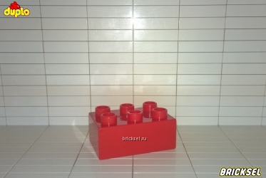 Кубик LEGO DUPLO 2х3 красный