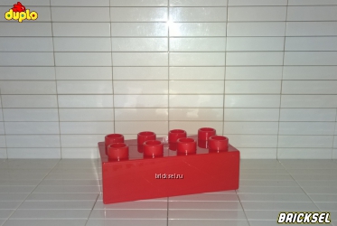 Кубик LEGO DUPLO 2х4 красный